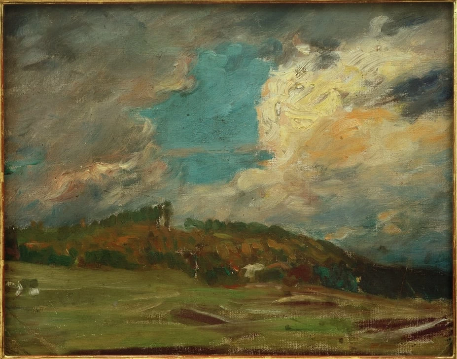 Studio del paesaggio (paesaggio con nuvole), 1896